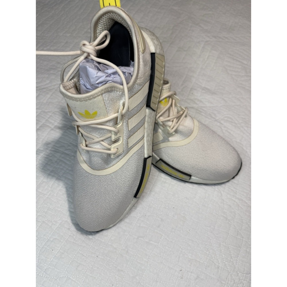 Adidas NMD R1 Mens Size 10 Off White Cream Yellow GZ9592 Sneakers